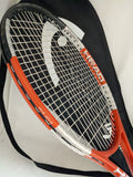 4 1/4 Needs Restrung Liquid Metal Radical Head Tennis Racquet Racket Bag Orange Silver