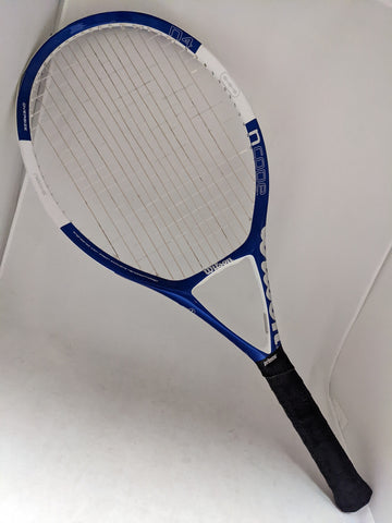 4 1/2 Rattle Ncode N4 Oversize Wilson Tennis Racquet Racket Blue White