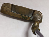 35 1/4" Brass Unmarked Ping Style Pro Master Putter Golf Club RH Right Hand