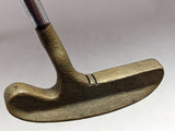 35 1/2" Heavy Flange Bulls Eye Brass Acushnet Putter Golf Club RH Right Hand