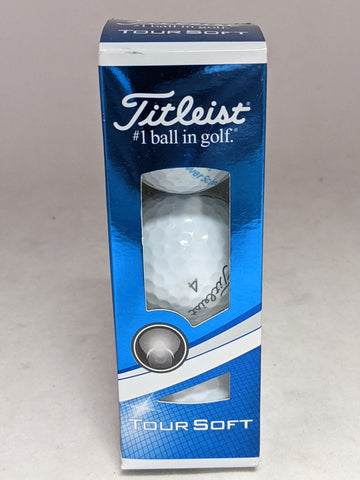 3pk NOS Tour Soft Titleist PowerSchool Golf Balls White Brand NEW PACK