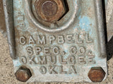 Campbell Single Old Pulley Pully Tool Metal Hook Vintage Farmhouse Decor Farm
