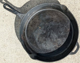14 Lewis and Clark Camp Chef Cast Iron Steel Skillet