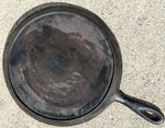 USA 8 Cast Iron Flat Skillet Pan Round