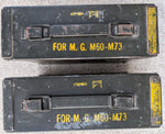 2 Metal Cartridge Ammo Box 7.62 MM Military Green 200 CTGS 7.62MM M13 M62-4 M80