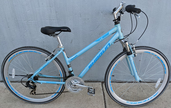 700c T1000 Shogun Hybrid Women s Bike Bicycle Fitness Series Blue Kent Pocatello Market