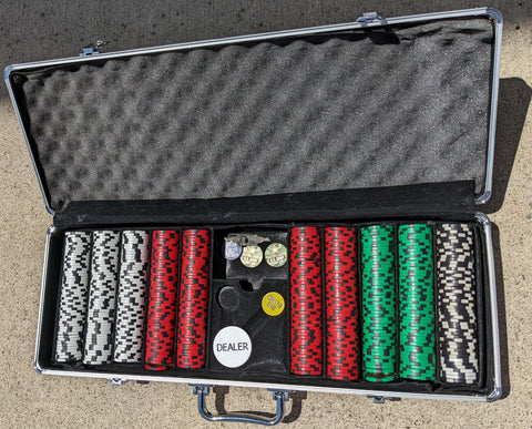 US Army Poker Chip Set in Case