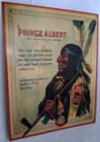Prince Albert Native American Indian tin sign reproduction