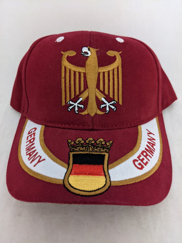 Germany Eagle Logo K2063 Buckle Adjustable 100% Cotton Hat Baseball Cap