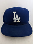 7 1/4 LA Dodgers Solid Blue MLB New Era Cool Base 59Fifty Hat Baseball Cap