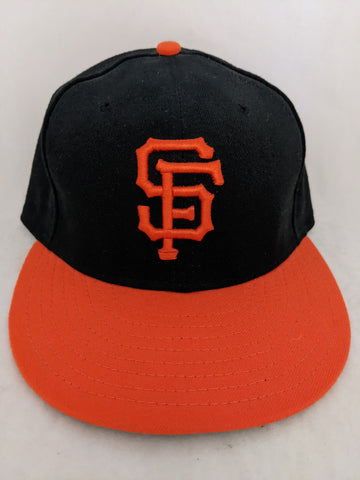 7 1/2 SF San Francisco Black Orange MLB New Era Cool Base 59Fifty Hat Baseball Cap