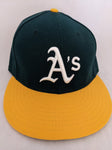 7 3/8 Oakland A's Green Yellow MLB New Era Fly Your Own Flag 59Fifty Hat Baseball Cap