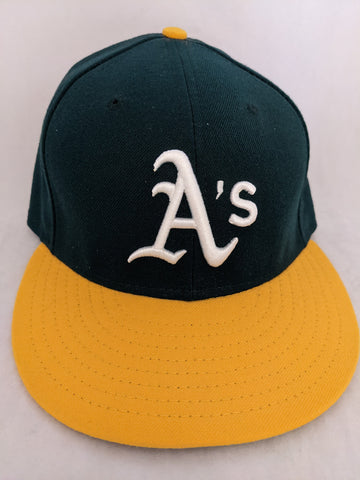 7 3/8 Oakland A's Green Yellow MLB New Era Fly Your Own Flag 59Fifty Hat Baseball Cap