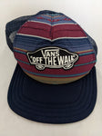 Vans Off the Wall Skateboard Snapback Hat Baseball Cap Crack in Snap