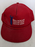 Red Ben Hogan Reflection Ridge Open Snapback USA Vintage Hat Baseball Cap
