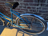 Firestone Warrior Blue Bike Bicycle Vintage Ladies Woman's Chrome Fenders