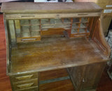 Roll Top Desk Oak Antique Rolltop