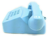 4" Blue Mini Phone miniature desk table Touchtone Telephone Polyconcept vintage