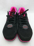 Alloy Toe Skechers Flexsole Synergy Sandlot Work Shoe 76553 Black/Pink Women 9.5