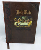 Family Record Edition World Holy Bible Last Supper Ribbed Spine Leather? KJV HC